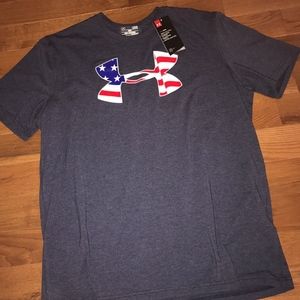 men's under armour american flag shirt